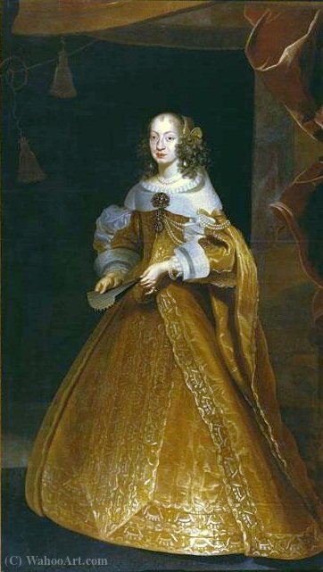 Wikioo.org – La Enciclopedia de las Bellas Artes - Pintura, Obras de arte de Frans Luyckx - Retrato de Eleonora Gonzaga