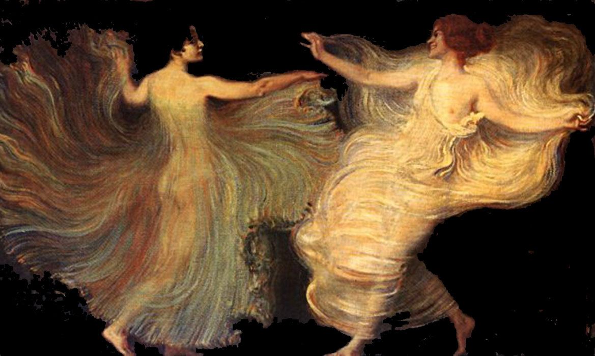 Wikioo.org - The Encyclopedia of Fine Arts - Painting, Artwork by Franz Von Stuck - Dancers