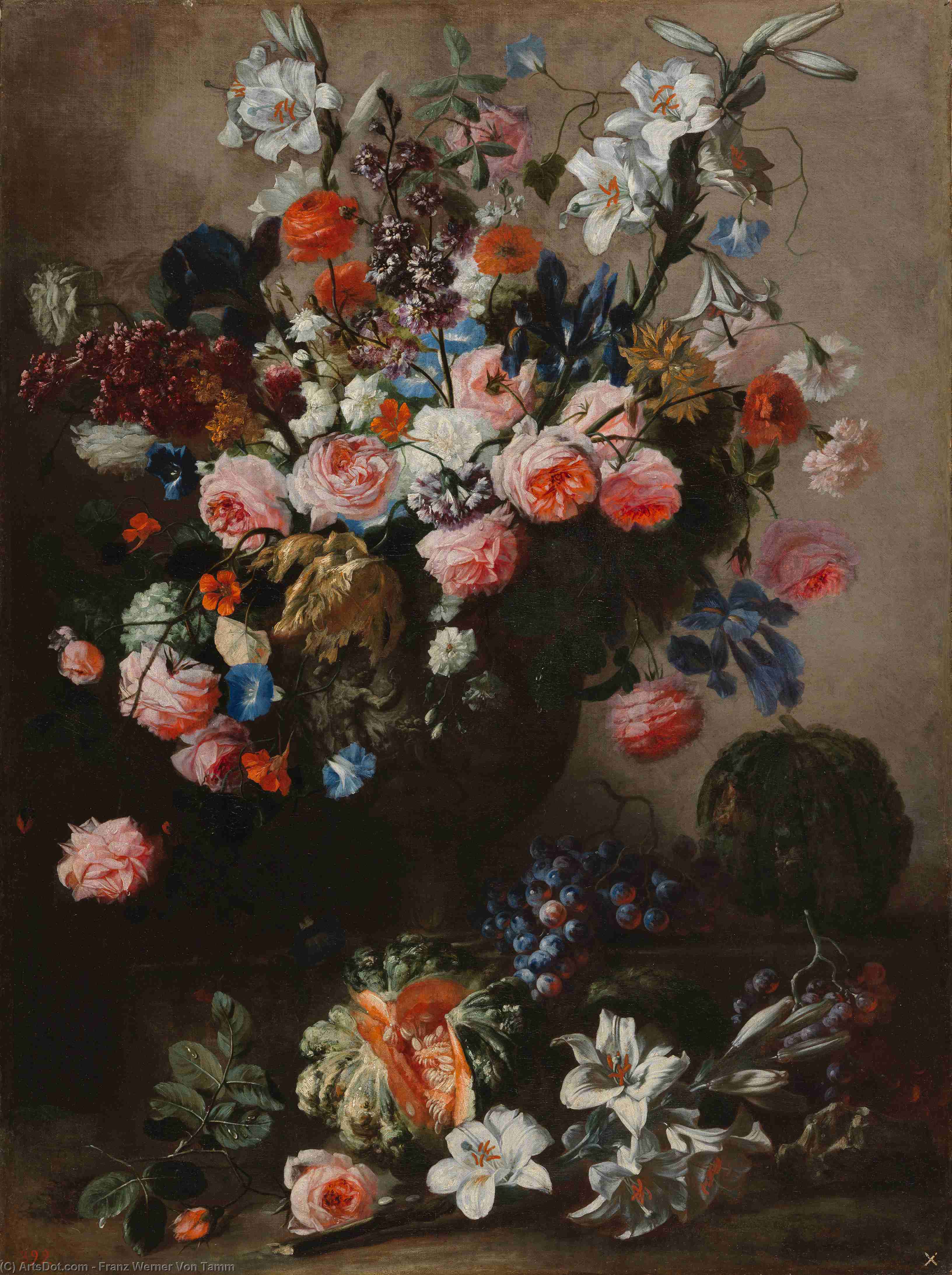Wikioo.org - The Encyclopedia of Fine Arts - Painting, Artwork by Franz Werner Von Tamm - Vase