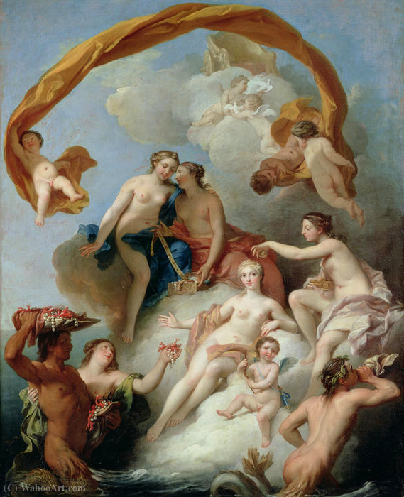 Wikioo.org - The Encyclopedia of Fine Arts - Painting, Artwork by François Lemoyne - The Toilet of Venus