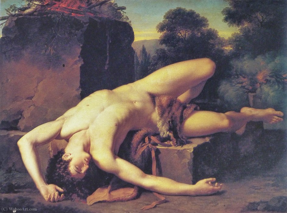 WikiOO.org – 美術百科全書 - 繪畫，作品 François Xavier Fabre - 阿贝尔死亡