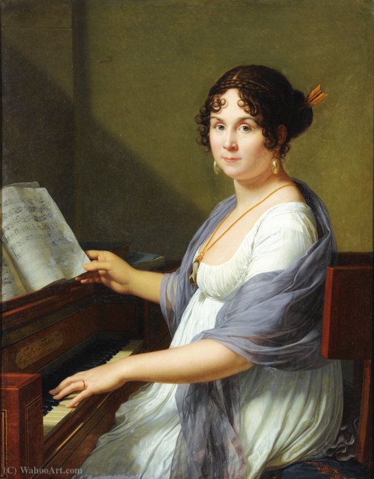 Wikoo.org - موسوعة الفنون الجميلة - اللوحة، العمل الفني François Xavier Fabre - Portrait of Louis-François Bertin Madam