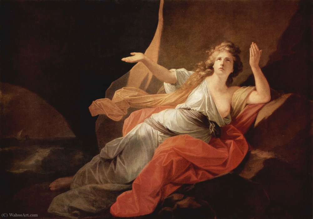 Wikioo.org - The Encyclopedia of Fine Arts - Painting, Artwork by Friedrich Heinrich Füger - Death of Dido