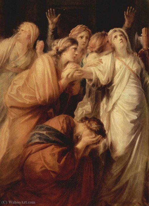 WikiOO.org - Encyclopedia of Fine Arts - Maleri, Artwork Friedrich Heinrich Füger - Execution of a vestal, detail