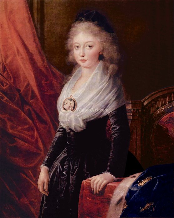 Wikioo.org – L'Encyclopédie des Beaux Arts - Peinture, Oeuvre de Friedrich Heinrich Füger - Portrait de Marie Thérèse de France