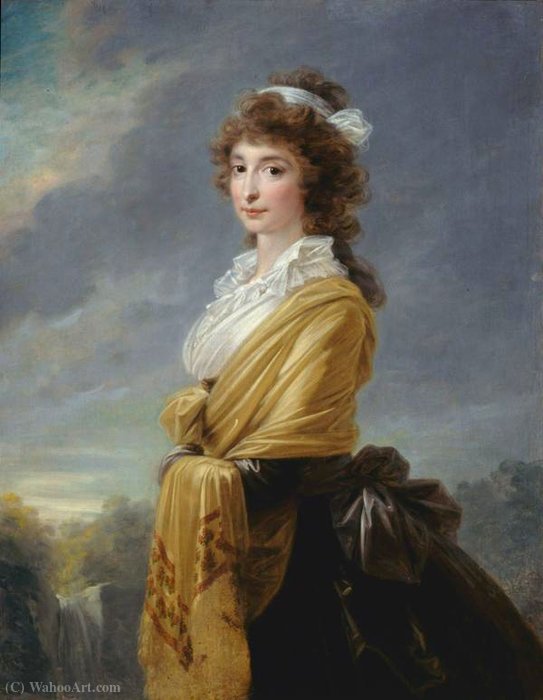 Wikioo.org - The Encyclopedia of Fine Arts - Painting, Artwork by Friedrich Heinrich Füger - Portrait of Yelizaveta Razumovska