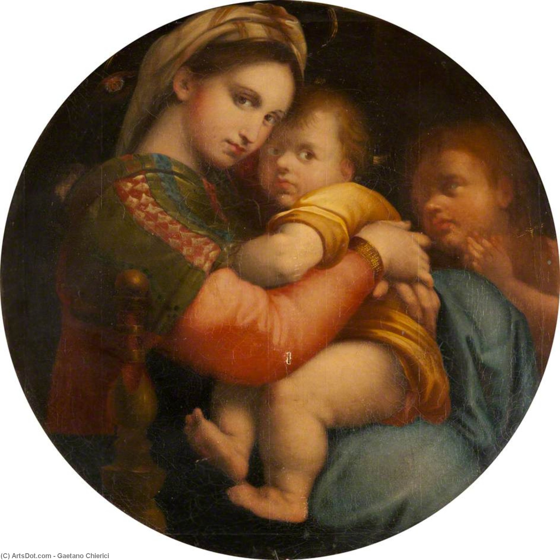 WikiOO.org - Енциклопедія образотворчого мистецтва - Живопис, Картини
 Gaetano Chierici - The Madonna of the chair