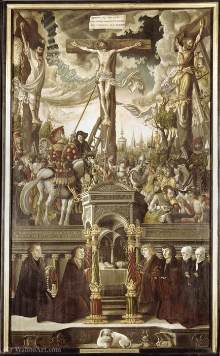 Wikioo.org - The Encyclopedia of Fine Arts - Painting, Artwork by Georg Lemberger - Schmidberger epitaph