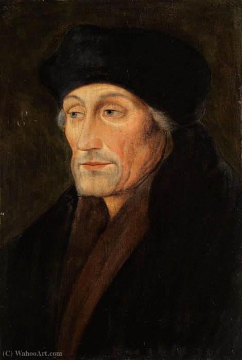 Wikioo.org - The Encyclopedia of Fine Arts - Painting, Artwork by Georg Pencz - Portrait of Erasmus von Rotterdam