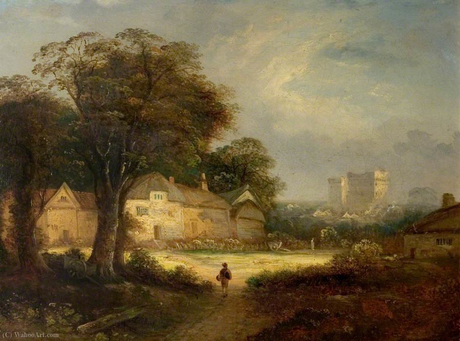 Wikioo.org - The Encyclopedia of Fine Arts - Painting, Artwork by George Vincent - Castle ashby, northamptonshire