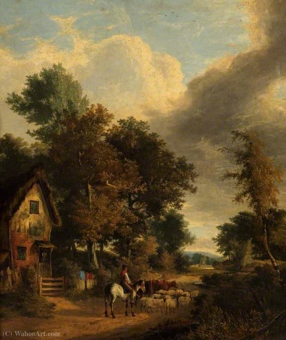 Wikioo.org - The Encyclopedia of Fine Arts - Painting, Artwork by George Vincent - Grove scene, norwich