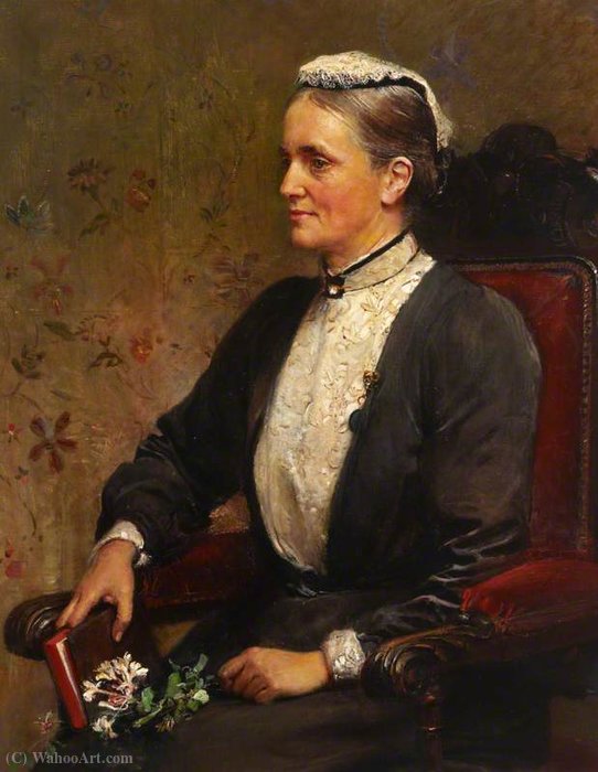 Wikioo.org - The Encyclopedia of Fine Arts - Painting, Artwork by George William Joy - Constance Louisa Maynard, MA, Mistress of Westfield College