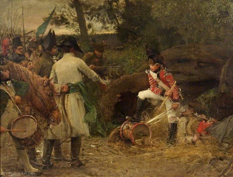 Wikioo.org - The Encyclopedia of Fine Arts - Painting, Artwork by George William Joy - The King's Drum Shall Never Be Beaten for Rebels