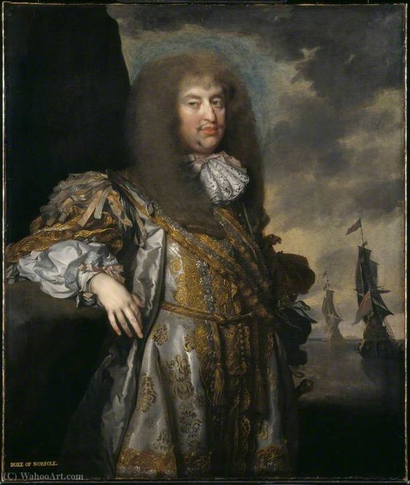WikiOO.org - 백과 사전 - 회화, 삽화 Gerard Soest - Henry Howard, 6th Duke of Norfolk