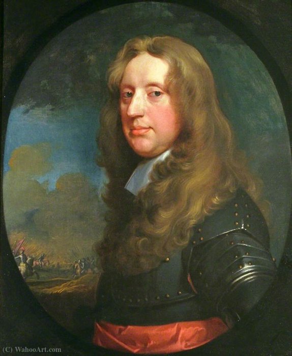 Wikioo.org - สารานุกรมวิจิตรศิลป์ - จิตรกรรม Gerard Soest - Portrait of a Royalist Officer