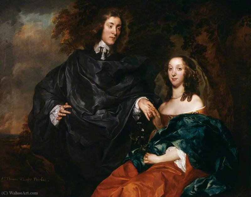 Wikioo.org - The Encyclopedia of Fine Arts - Painting, Artwork by Gerard Soest - William Fairfax, 3rd Viscount Fairfax of Emley; Elizabeth, née Smith, Viscountess Fairfax of Emley, Later Lady Goodricke
