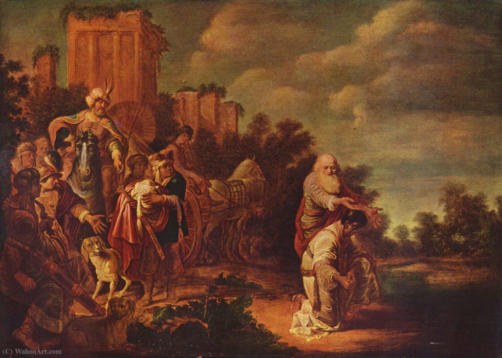 Wikioo.org - The Encyclopedia of Fine Arts - Painting, Artwork by Gerrit Claesz Bleker - Philip baptizes the Moor