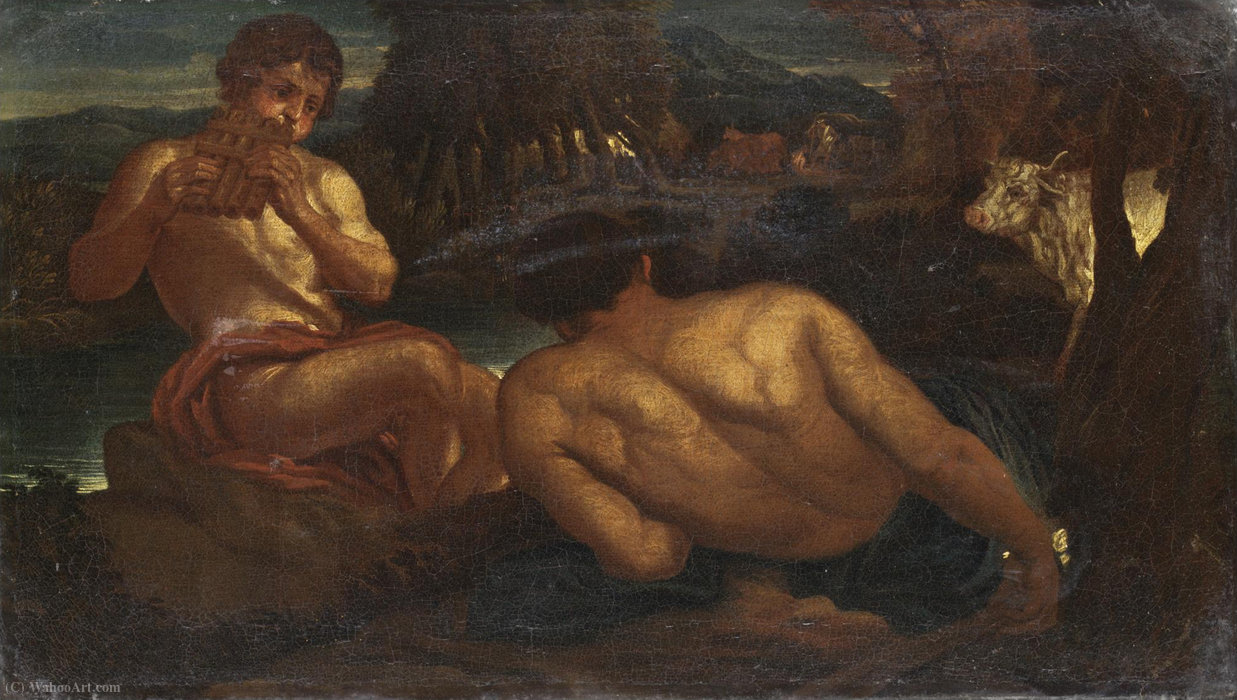 Wikioo.org - The Encyclopedia of Fine Arts - Painting, Artwork by Giacinto Brandi - Mercury and argo