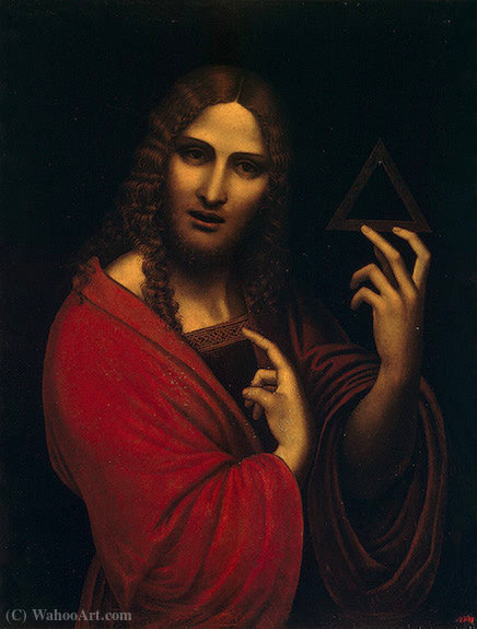 Wikioo.org - The Encyclopedia of Fine Arts - Painting, Artwork by Giampietrino - Christ with the Symbol of the Trinity