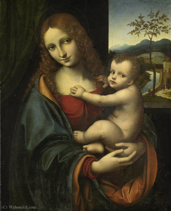 Wikioo.org - The Encyclopedia of Fine Arts - Painting, Artwork by Giampietrino - Madonna and Child