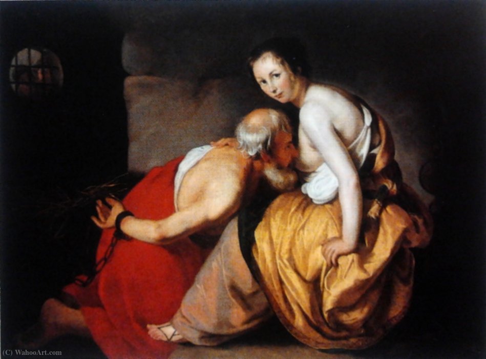 Wikioo.org - The Encyclopedia of Fine Arts - Painting, Artwork by Gijsbert Gillisz De Hondecoeter (The Younger) - Caritas romana.
