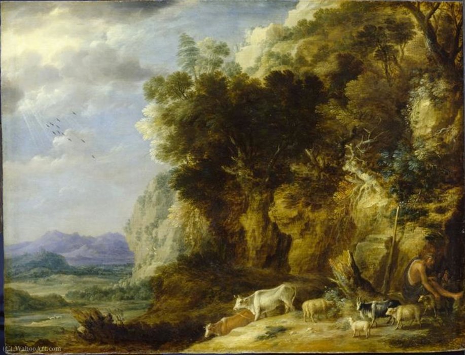 WikiOO.org - Güzel Sanatlar Ansiklopedisi - Resim, Resimler Gillis I Peeters - Landscape with Polyphemus