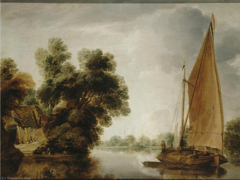 WikiOO.org - Encyclopedia of Fine Arts - Malba, Artwork Gillis I Peeters - View of a River