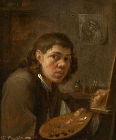 WikiOO.org - Encyclopedia of Fine Arts - Målning, konstverk Gillis Van Tilborgh - Self portrait