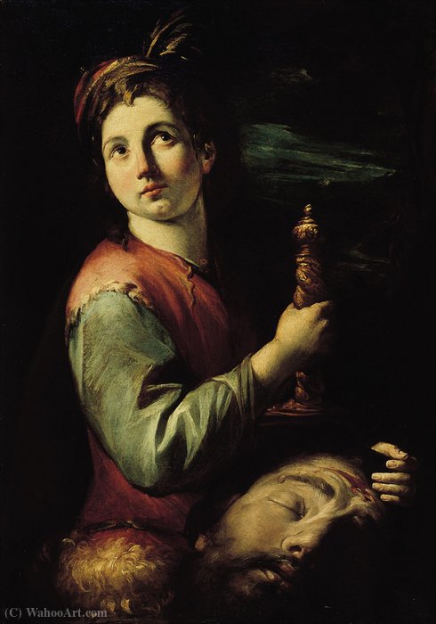 WikiOO.org - Enciklopedija likovnih umjetnosti - Slikarstvo, umjetnička djela Gioacchino Assereto - David with the Head of Goliath
