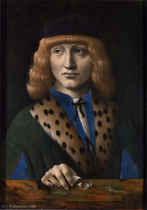 Wikioo.org - The Encyclopedia of Fine Arts - Painting, Artwork by Giovanni Ambrogio De Predis - The archinto portrait
