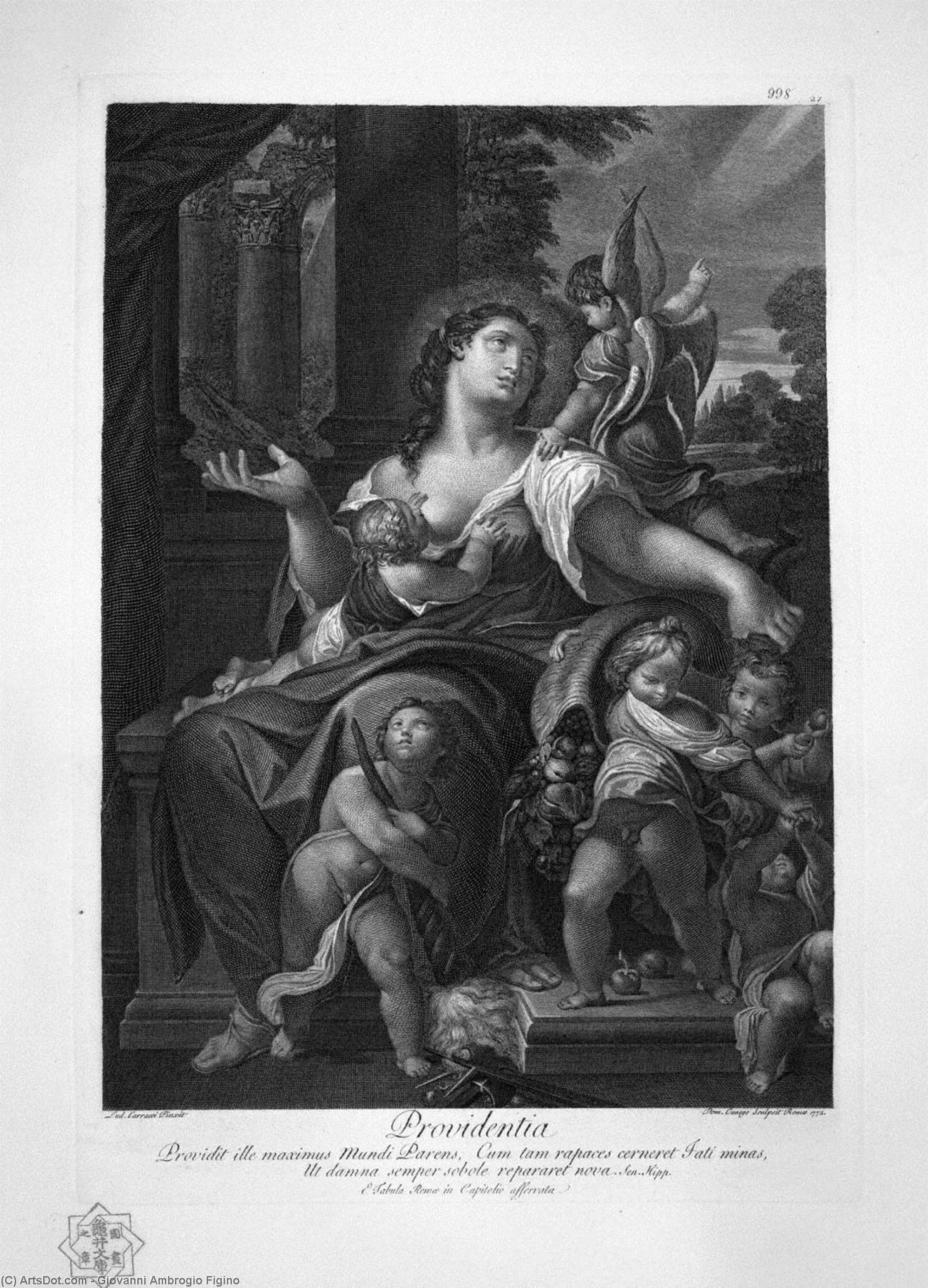 Wikioo.org - Encyklopedia Sztuk Pięknych - Malarstwo, Grafika Giovanni Ambrogio Figino - Jupiter and Io
