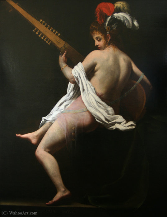 Wikoo.org - موسوعة الفنون الجميلة - اللوحة، العمل الفني Giovanni Baglione - Terpsichore, Muse of Dance