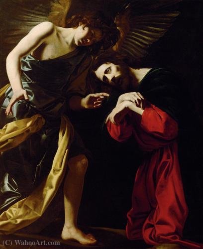 Wikioo.org - Die Enzyklopädie bildender Kunst - Malerei, Kunstwerk von Giovanni Battista Caracciolo - Christus und der Engel