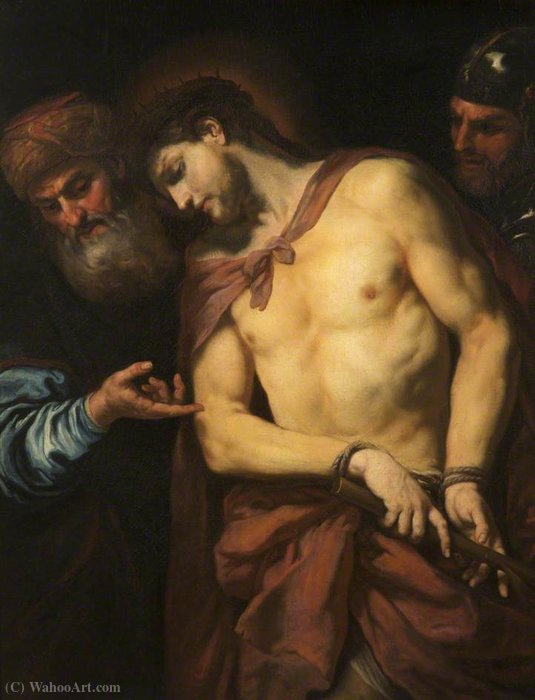 WikiOO.org - Encyclopedia of Fine Arts - Maľba, Artwork Giovanni Battista Langetti - Behold the man!