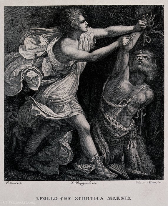 Wikioo.org – La Enciclopedia de las Bellas Artes - Pintura, Obras de arte de Giovanni Bilivert - Apolo desollado Marsias