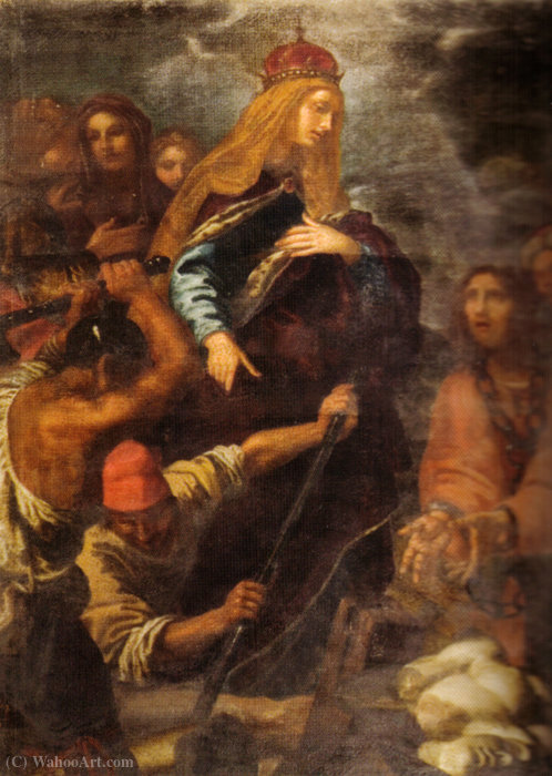 Wikioo.org - The Encyclopedia of Fine Arts - Painting, Artwork by Giovanni Bilivert - sant'elena who leads the excavations for the discovery of the Holy Cross