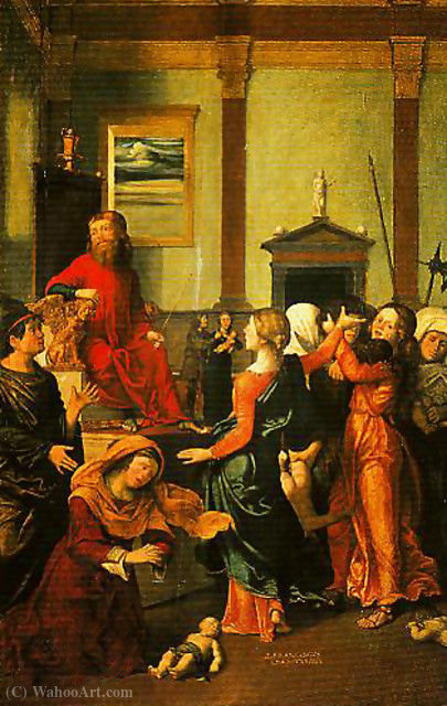 Wikioo.org - The Encyclopedia of Fine Arts - Painting, Artwork by Giovanni Francesco Caroto - The Massacre of the Innocents
