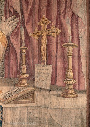 Wikoo.org - موسوعة الفنون الجميلة - اللوحة، العمل الفني Giovanni Karcher - The miracle of the mass - (1553)