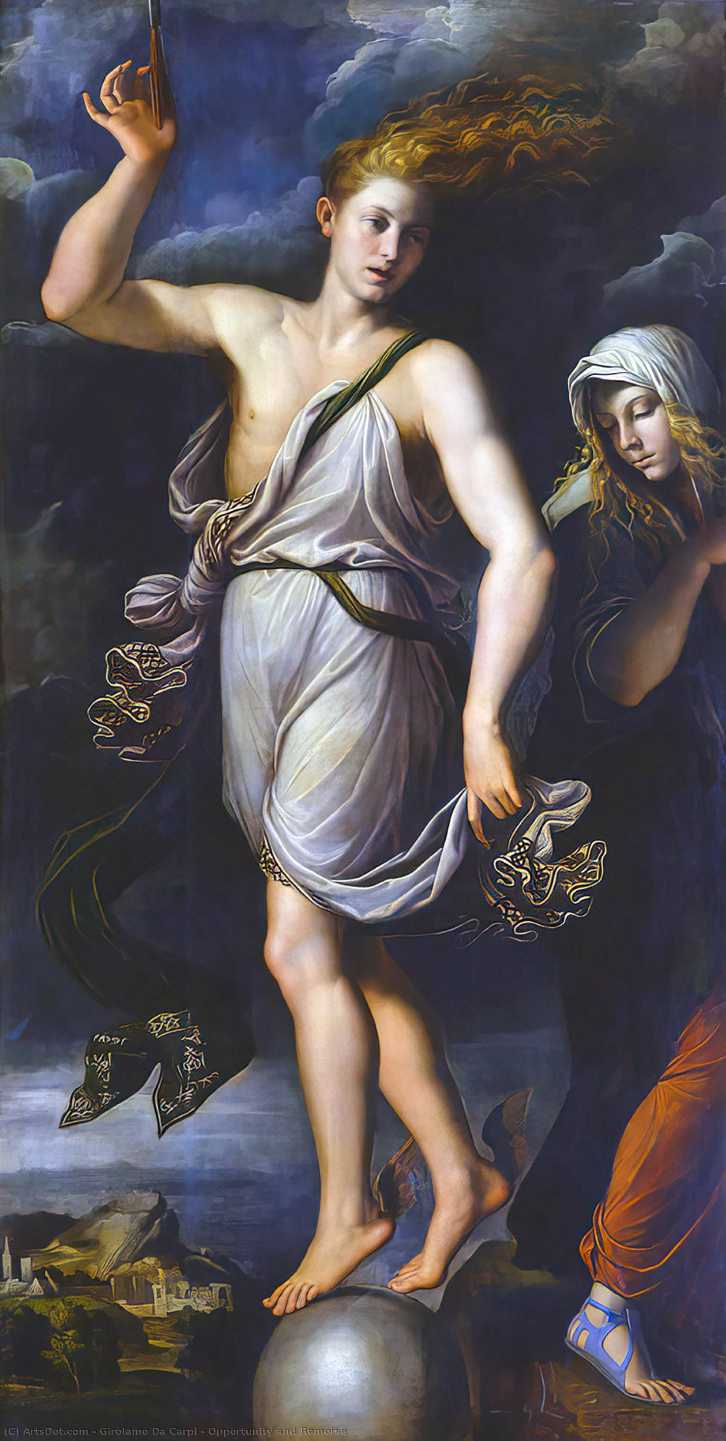 WikiOO.org – 美術百科全書 - 繪畫，作品 Girolamo Da Carpi - 机遇与遗憾