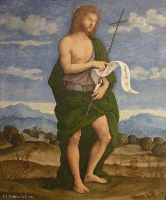 Wikioo.org - The Encyclopedia of Fine Arts - Painting, Artwork by Girolamo Da Santacroce - Saint John the Baptist