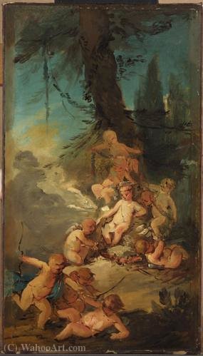 WikiOO.org - Енциклопедия за изящни изкуства - Живопис, Произведения на изкуството Giuseppe Bernardino Bison - Coronation of Love