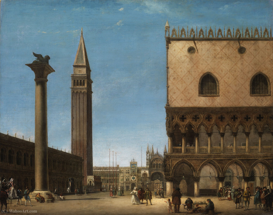 Wikioo.org - The Encyclopedia of Fine Arts - Painting, Artwork by Giuseppe Bernardino Bison - View of Venice