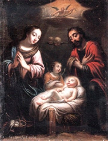 WikiOO.org - Encyclopedia of Fine Arts - Målning, konstverk Guy François - The nativity