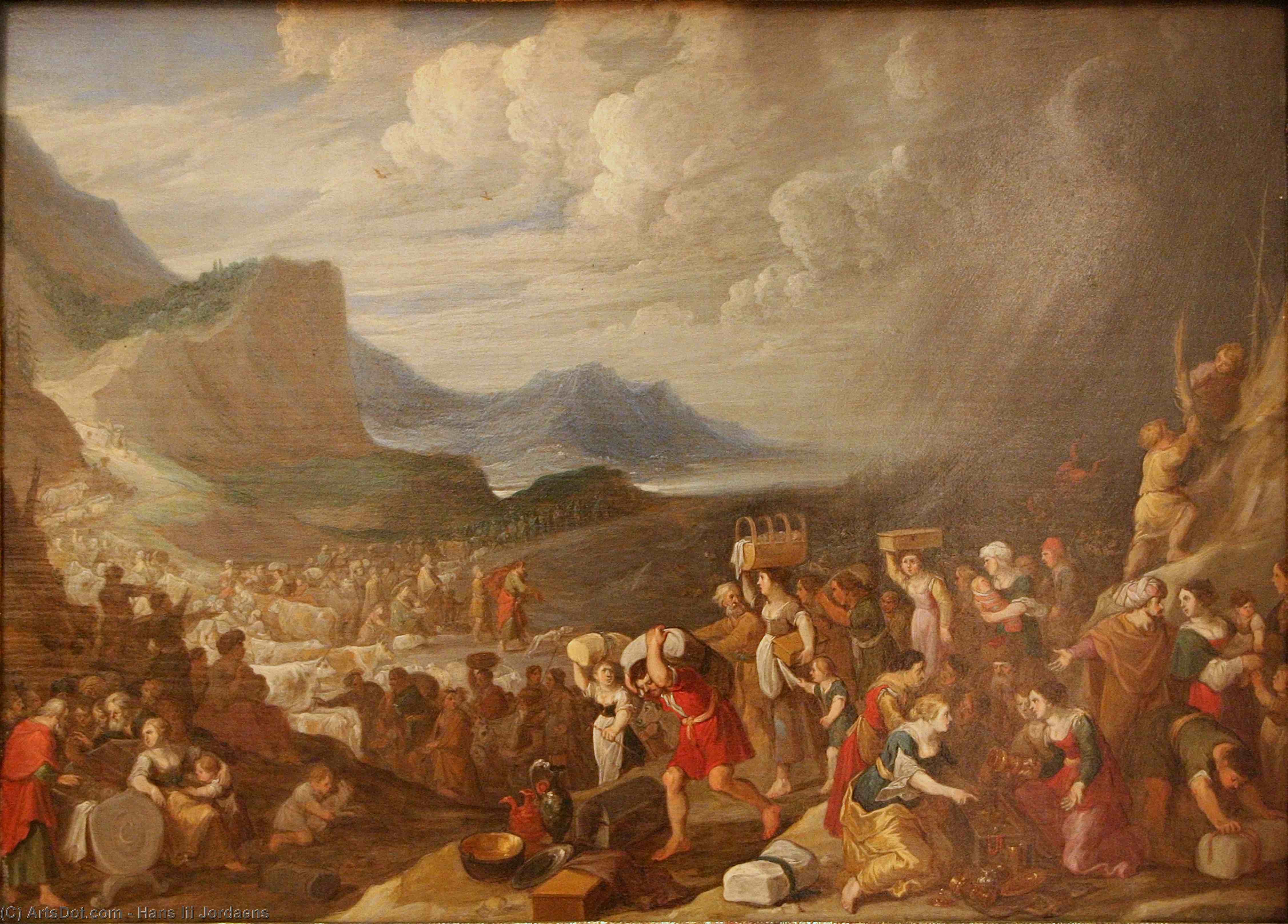 Wikioo.org - The Encyclopedia of Fine Arts - Painting, Artwork by Hans Iii Jordaens - Crossing of Red Sea