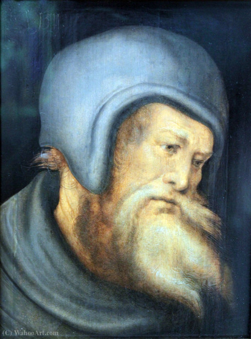 Wikioo.org - The Encyclopedia of Fine Arts - Painting, Artwork by Hans Leonhard Schaufelein - Head of a bearded man