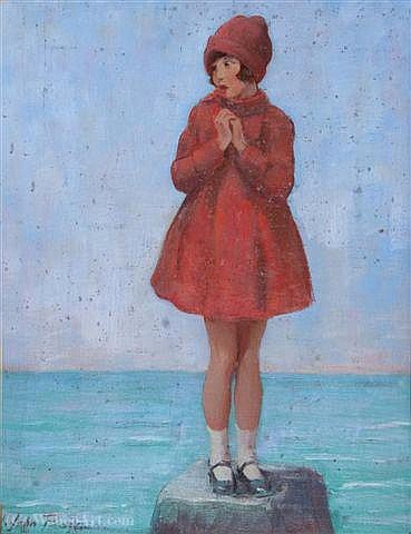 WikiOO.org - Εγκυκλοπαίδεια Καλών Τεχνών - Ζωγραφική, έργα τέχνης Harry John Pearson - A young girl
