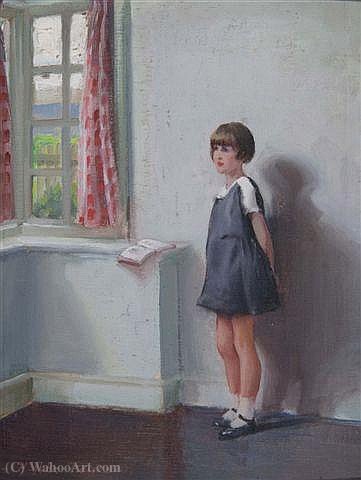 Wikoo.org - موسوعة الفنون الجميلة - اللوحة، العمل الفني Harry John Pearson - A young girl