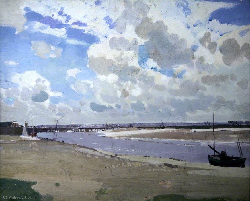 WikiOO.org - دایره المعارف هنرهای زیبا - نقاشی، آثار هنری Harry Watson - Summer Day on the Flats