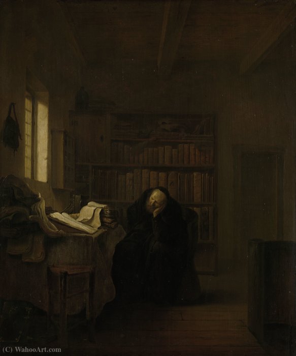 Wikioo.org - The Encyclopedia of Fine Arts - Painting, Artwork by Hendrick Maertensz Sorgh - A Scholar in His Study