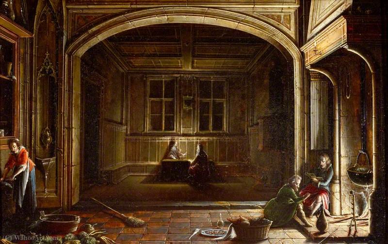 Wikioo.org – L'Enciclopedia delle Belle Arti - Pittura, Opere di Hendrick Van The Younger Steenwyck - Cristo con Nicodemo